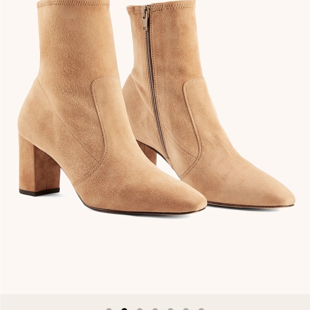 Inez Paz 70 stretch Suede boot/ bootie. S 6 W, color Ginger Suede. Brand new